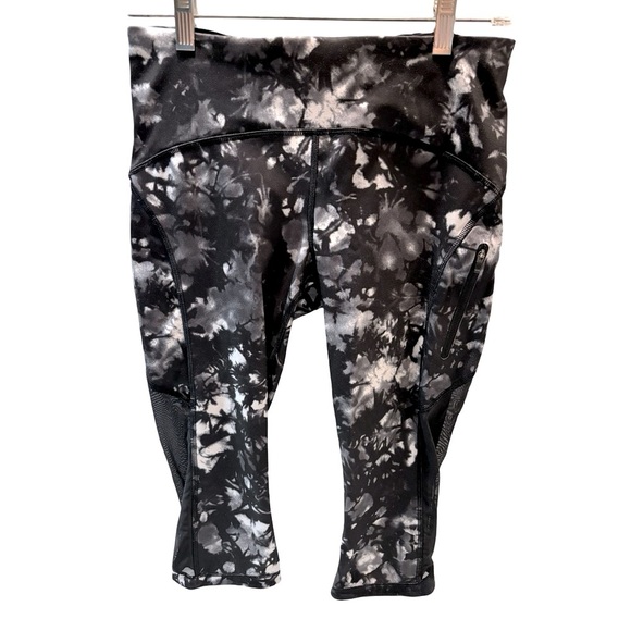 Lululemon Sun Runner Crop Leggings with Mesh Side Panels Sz‎ 6 - Picture 6 of 11